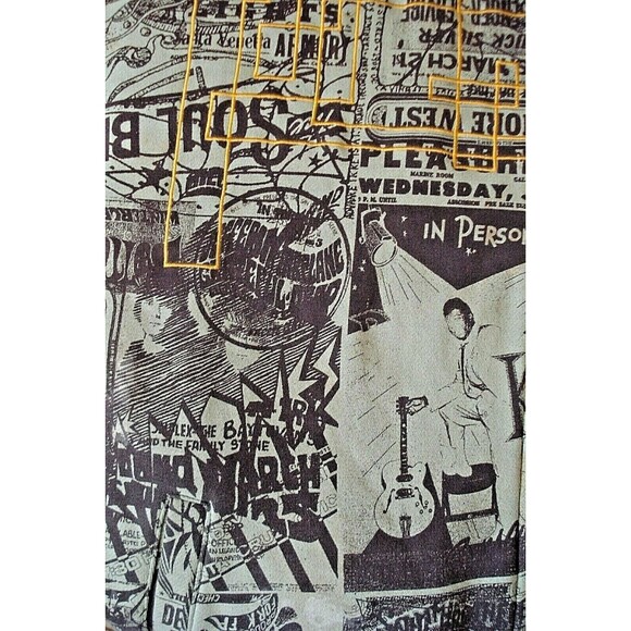 Live Mechanics Track Jacket Vintage All Over Print Music Concert Full Zip 2XL - Picture 8 of 11